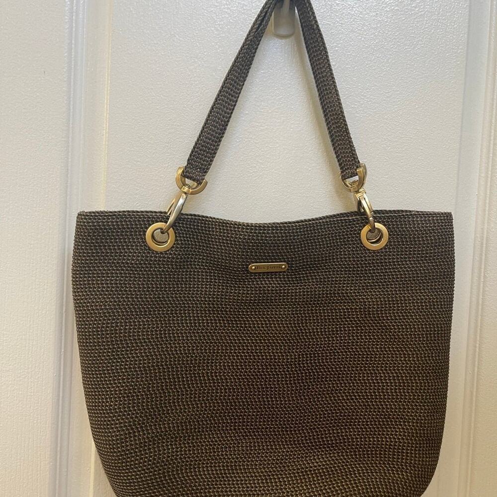 Eric Javits Squishee handbag brown/black